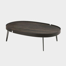 Complementi d'arredo moderni - Tavolino da Salotto Lumiere piano in ceramica, Riflessi