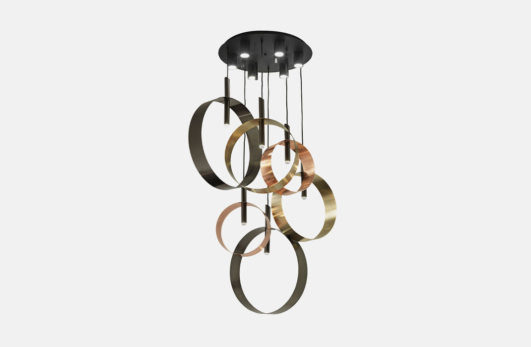Lampada a sospensione di Design- Led Loop S6, Riflessi