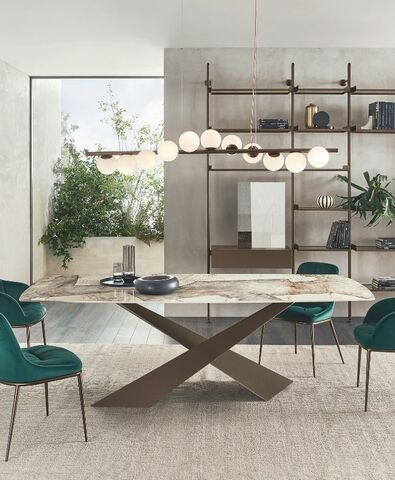 living ceramica base bronzo